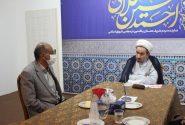 Seyed Mohammad Javad Mousavi, director of Iran Insurance in Hamadan province, met with Hojjatoleslam Fallahi